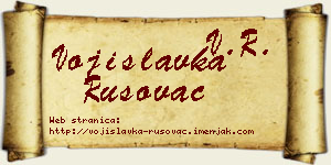 Vojislavka Rusovac vizit kartica